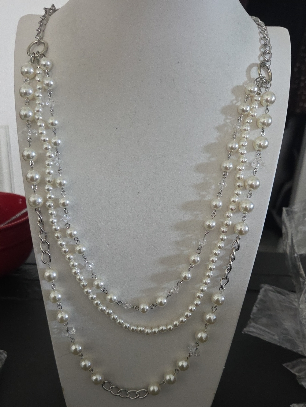 Paparazzi New York City Chic White Necklace NWT